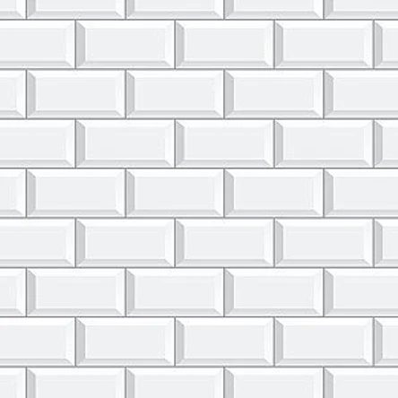 Фартук для кухни «Белая классическая плитка»