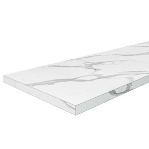 Столешница Hard-38 кромка с 4-х сторон Прямая Гранит белый