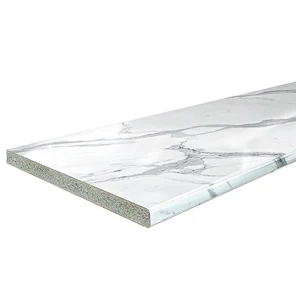 Столешница Hard-38U Прямая Гранит белый глянец