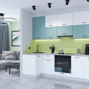 Флэт-04 Grey-green In 2S/White In 2S