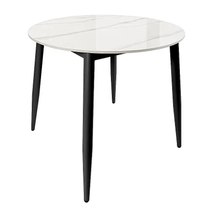 Стол Uni-Form-R.2B SBlack/White Gloss Marble