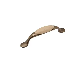 Ручка скоба мебельная SF02-05OAB Оксидированная бронза/Бежевый