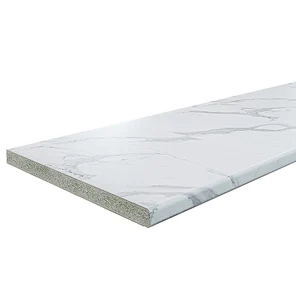 Столешница Hard-38U Прямая Гранит белый