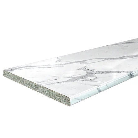 Столешница Hard-38U Прямая Гранит белый глянец