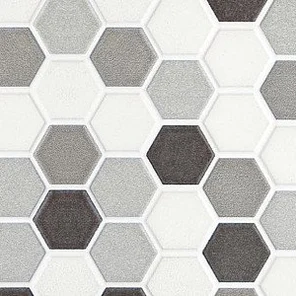 Фартук для кухни «Монохромные соты»