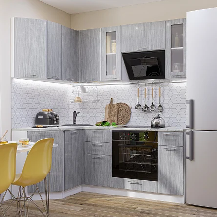 Валерия-М-04 Серый металлик дождь светлый